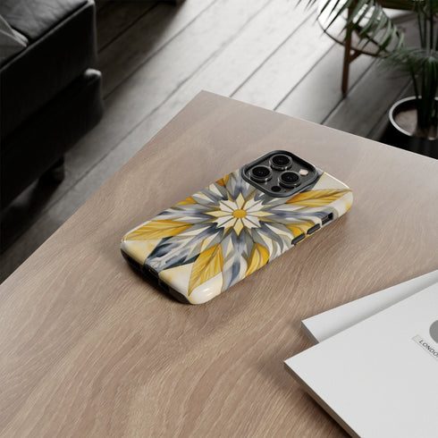 Sunshine Bloom Mosaic - Impact Resistant Phone Case